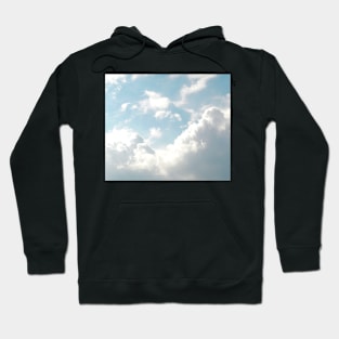 Shiny blue and white clouds Hoodie